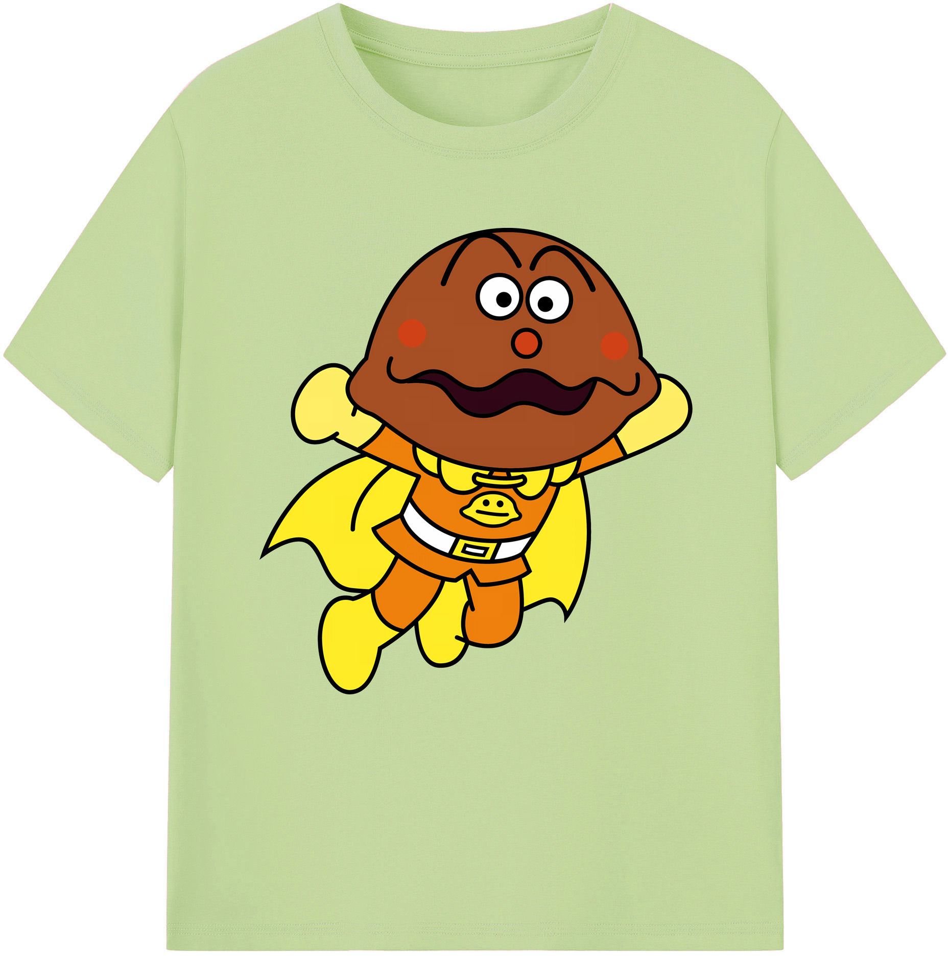 （画像用） アンパンマン Anpanman 綿100％半袖Tシャツ（フロントプリント）